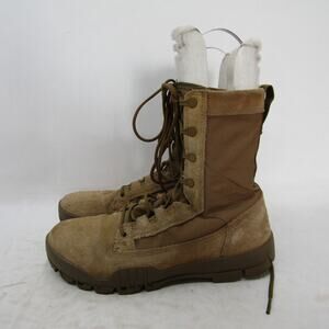 Nike Mens Size 8 Brown Leather Lace Up Military Combat Boots